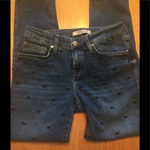 MAVI POLKA DOT JEANS BOYFRIEND 26/29 Size 2